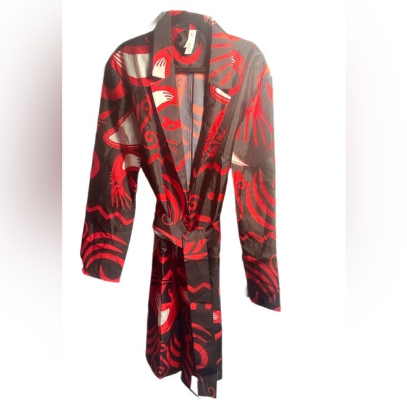 NWT Reebok GE4170 Unisex By Pyer Moss Allover Print Sankofa Duster jacket S - Picture 2 of 5